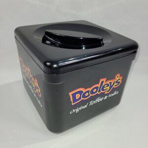 Dooley's Toffee & Vodka 6.5" Plastic Ice Bucket Pail Black Lid & Liner